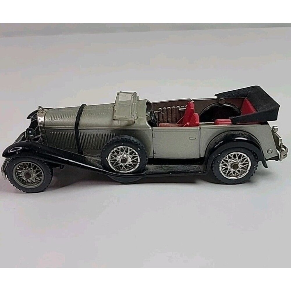 Vintage Solido France Ref 152 Mercedes SS 1928 Diecast Car 1:43 Red Interior